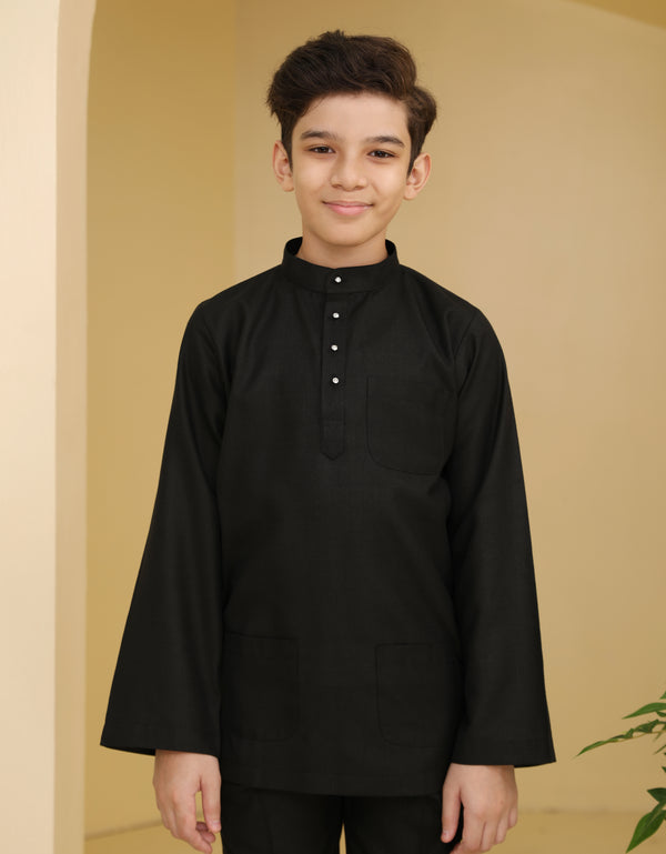 KIDS BAJU MELAYU ANDRE (BLACK)